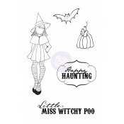 Mixed Media Doll Cling Stamp - Witchy Poo
